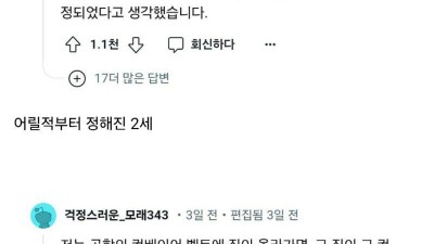 어렸을 때 믿었던 가장 터무니없는 것은?.