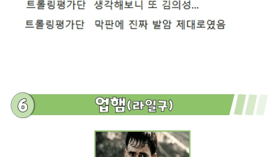 영화 속 발암 캐릭터 순위