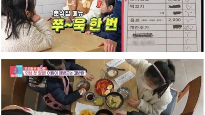 조카들 맛난거 사주는 고모부