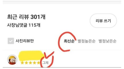 어느 가게의 배민 리뷰 이벤트 먹튀 비율..