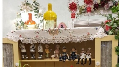 고급스러운 서양 엔틱 인테리어의 식당